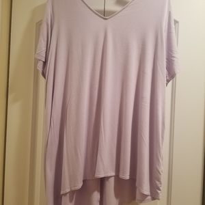 Dramatic drape-back tee